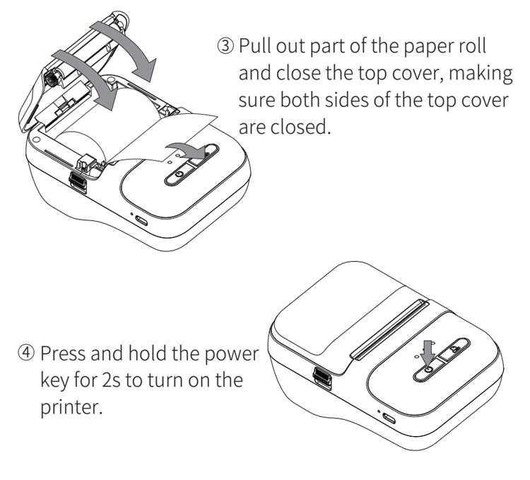2 Inch 58mm Bluetooth Handheld Wireless Thermal Label Printer Royal Mail