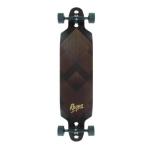 Rayne Crush Firm Flex Red Stain Longboard Complete Skateboard - 9.5" X 39"