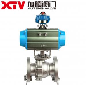 Wholesale Stainless Steel High Platform Flanged Floating Ball Valve PN16 Perfect for Industrial from china suppliers