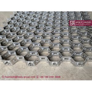 Chinese Hexmesh for Refractory Lining | Low carbon Steel | 2.0X38mm strip | 50mm