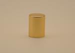 Shiny Gold Cosmetic Bottle Cap 16.3mm Customized Logo For Perfume Pump