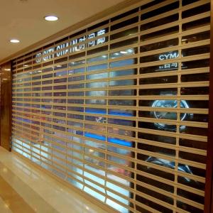 Wholesale Motorized Polycarbonate PC Rolling Door Shutter Commercial Transparent from china suppliers
