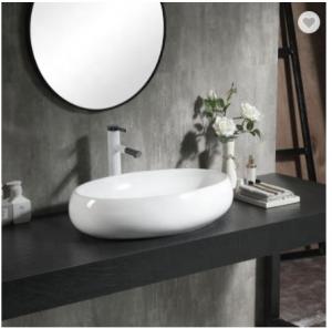 Wholesale Small Pedestal Table Top Ceramic Wash Basin Europe Modern Easy Clean from china suppliers