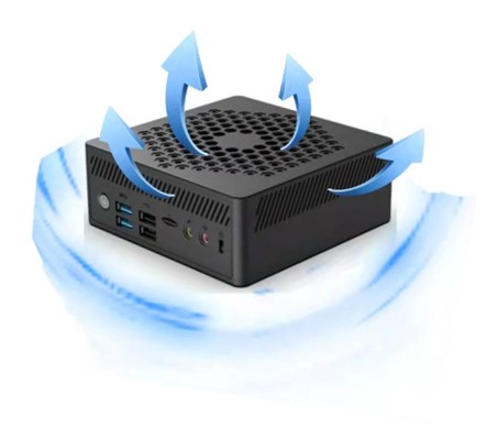 HDMI DP VGA Fanless Mini PC Jasper Lake N4505 N5105 CPU WIFi6 Fanless Desktop Computer