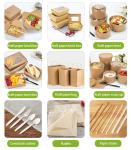 Burger French Fries Food Packaging Box Printing Eco-Friendly Food Container