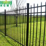 Easily Assembled Outdoor Residential Metal Fence Panel With Carbon Steel Post