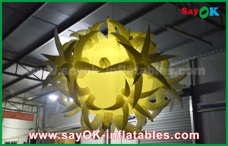 190t Oxford Cloth Diameter 1.5m Inflatable Lighting Decoration With Led Balloon