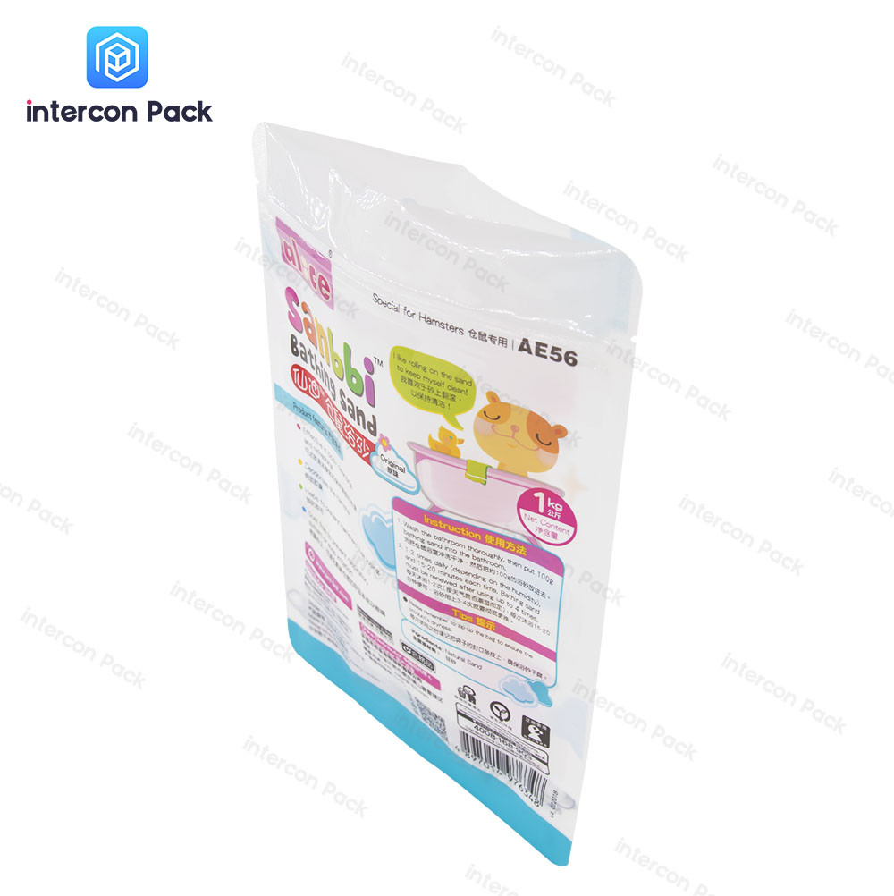 Gravure Printing Plastic Packaging Bag Zipper Stand Up Customized Size