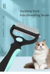 Pet Shredding Brush Portable Stainless Steel Pet Hair Remover