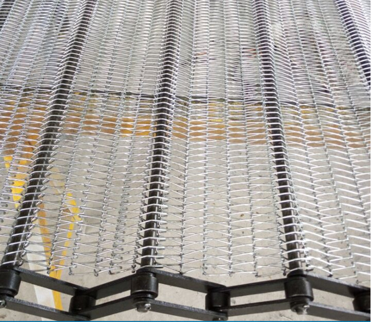 Flat Stainless Steel Wire Conveyor Belts High Stability For Production Line