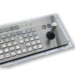 Stainless steel IP65 waterproof dustproof Industrial Keyboard With Control Stick