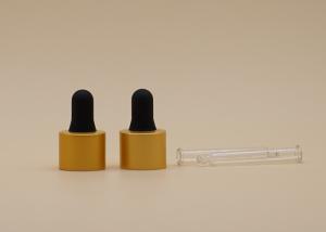 Wholesale 18mm Small Glass Dropper Matt Gold Aluminum Collar For Essential Oil Bottle from china suppliers