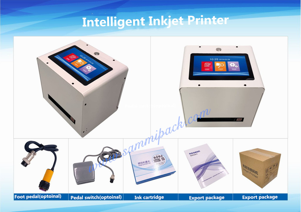 5 Inch Static Intelligent Inkjet Coder Qr Code Expiry Date Logo Label Inkjet Printer