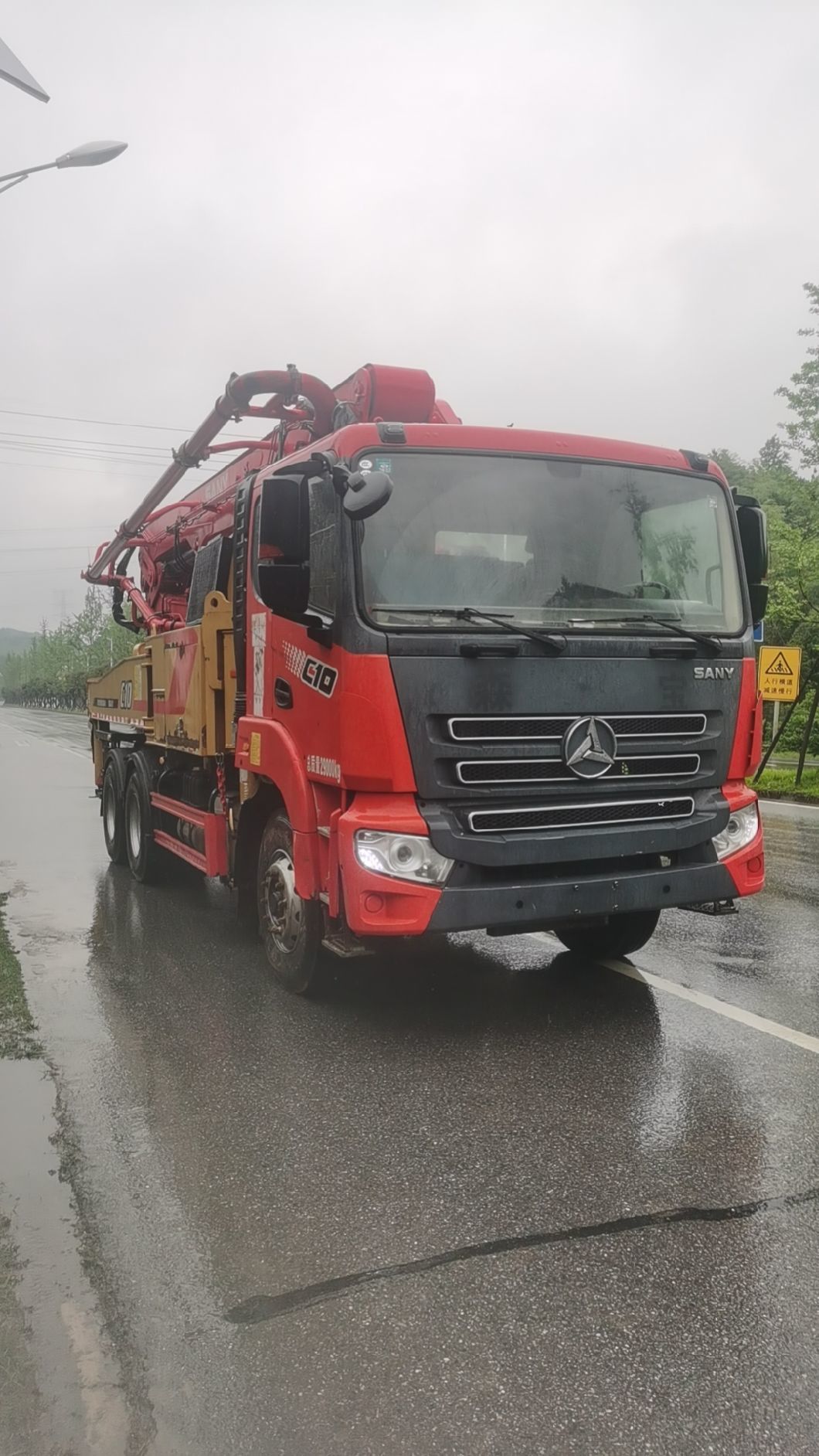 Concrete Mixer Truck Truck Mounted Pump 43m Construction Machinery Concrete Batching Plant