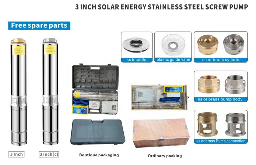 DC Solar Water Pump System Photovoltaic Brushless For Deep Well