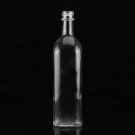 500ml Square Glass Bottle of Extra Virgin Olive Oil with Customized Surface