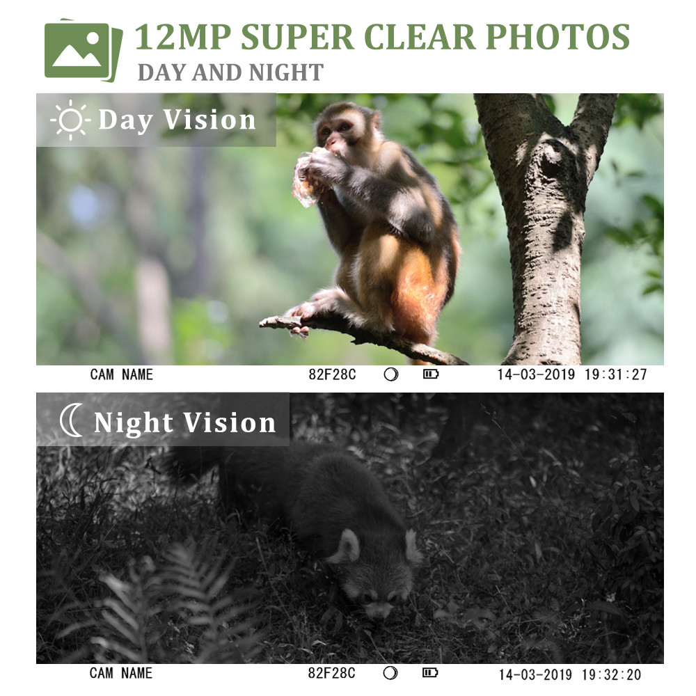 MMS SMTP GPRS 3G Trail Camera Real Time LCD Display User Interface