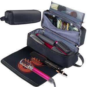 China 2 in 1 Hair Travel Bag with Heat Resistant Mat for Flat Irons Straighteners Curling Iron and Haircare Accessories on sale