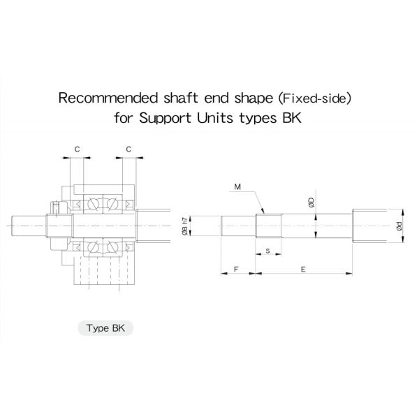 Ball Screw Support BK20 BF20 20mm Bf Bk Ball Screw End Supports