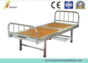 China Wooden Surface Steel Frame Medical Crank Hospital Bed With Plastic Bowls (ALS-M116) on sale
