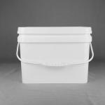 5 Gallon 20 Litre Square Plastic Buckets With Lid Food Industry