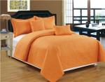 Solid Quilts Royal 5pcs Embossed Quilt Set Ultrasonic Quilts Soft Microfiber