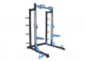 China Body Fit Commercial Power Cage Adjustable Squat Rack With Pull Up Bar on sale