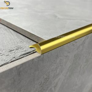 Wholesale 10x2500mm Aluminium Tile Trim High Gloss Gold Marble Bullnose External from china suppliers