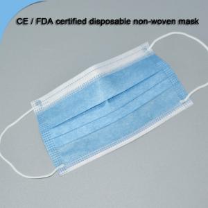 Wholesale Disposable Earloop Face Mask 17.5 * 9.5cm Breathable Non Woven Medical Face Mask from china suppliers
