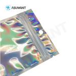 MSDS 120mic Holographic Plastic Zipper Bag Gravure Printing