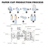 Paper Cup Machine Make Degradable Disposable Coffee Cups Tea Cups 6kw High Speed