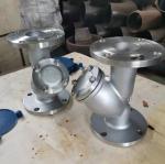 Cast Duplex Stainless Steel Flanged Ends Y Type Strainer Customized for Water