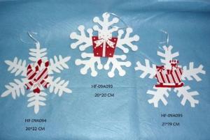 China Wooden Christmas Hanging Snowflake Decoration, home decoration christmas & holiday gifts on sale