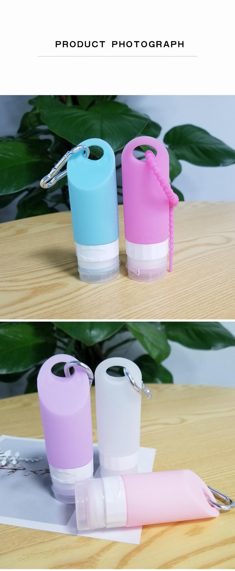 58ML Silicone Travel Bottles