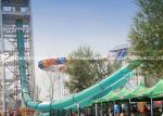 Adventure magic loop fiberglass water slides for outdoor water park games /
