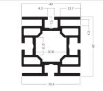 M1322 Adaption Profile of 40-80-100MM Maxima system,Tension fabric extrusion