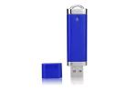 Plastic 16G 2.0 USB blue color with customized logo and package from show life