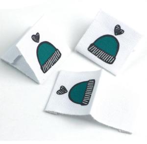 Wholesale Plain Dyed Custom Printed Clothing Labels Ｗhite Soft Cotton Label for Baby Infant from china suppliers