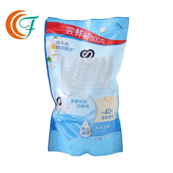 Anti Static PET PE Stand Up Pouch For Laundry Detergent Powder Customized