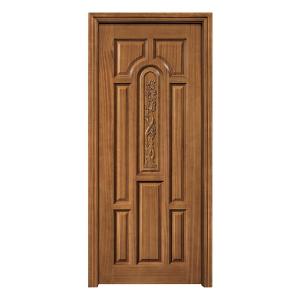 Wholesale Interior Flush HDF Wood Doors Finished 5 Panel Wooden Door ISO9001 from china suppliers