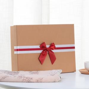 China Festival Rigid Paper Gift Box With Bowknot For Women'S Lingerie Underwear on sale