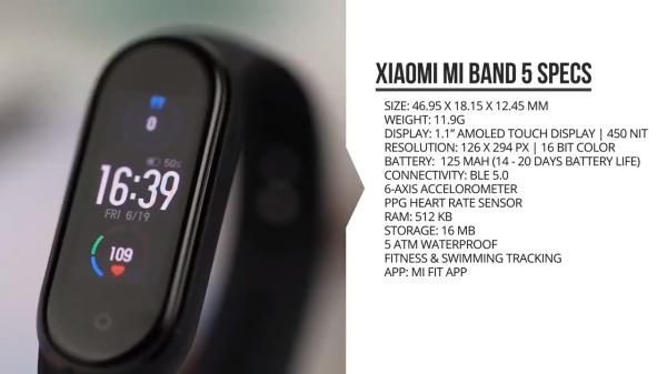 Xiaomi Mi Band 5 Smart Bracelet 4 Color AMOLED Screen Miband 5 Fitness Tracker