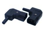 IEC 60320 Cable Mount AC Electrical Plug JA-2233-2 10A 250VAC 3PIN Screw Inlet