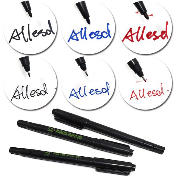 Color Ink Office Stationery Cleanroom Marking Pen Refillable ESD Antistatic