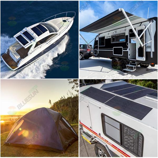 160W 170W 180W Black Reinforced Semi-Flexible Solar Panel 160W Shingled Solar Panel Price