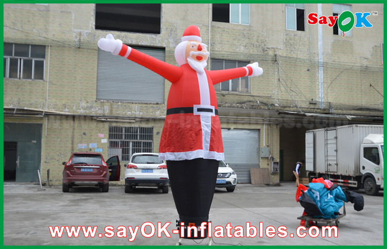 Inflatable Tall Man Inflatable Inflatable Air Dancer Festeval Decoration Santa Claus Red Color For Event