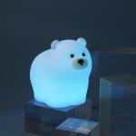 Little Bear Patting Silicone Night Light Children's Bedroom Baby Feeding Cute