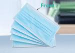 Adult Non Woven Disposable Face Mask Blue Ear Loop For Daily Protection