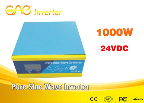Quality 1000W DC TO AC 24v to 220v off grid pure sine wave power solar inverter with FCC certification for sale
