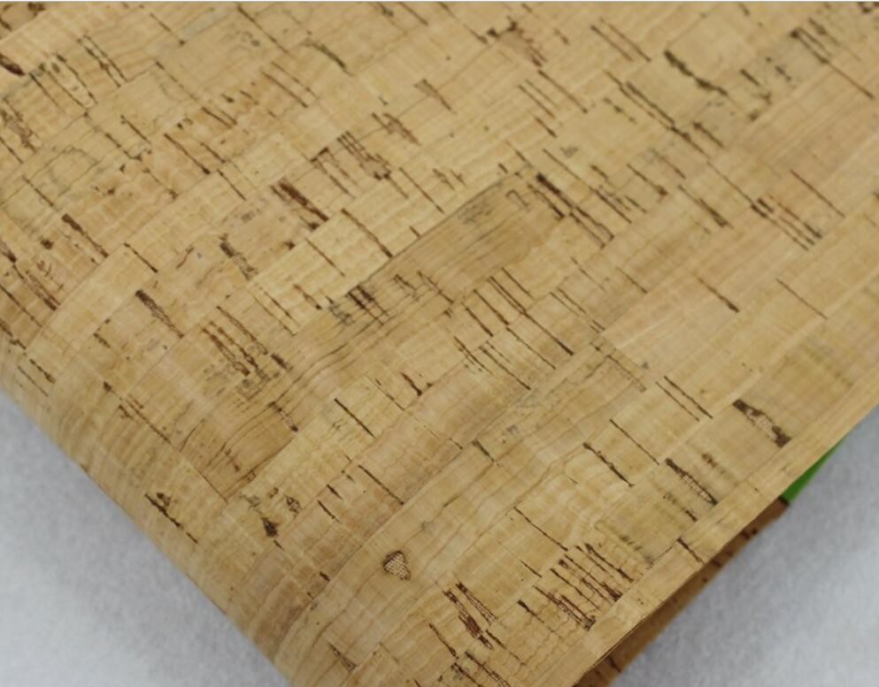 China Directly Price 1.35m Width Nature Cork Leather for Sewing Class